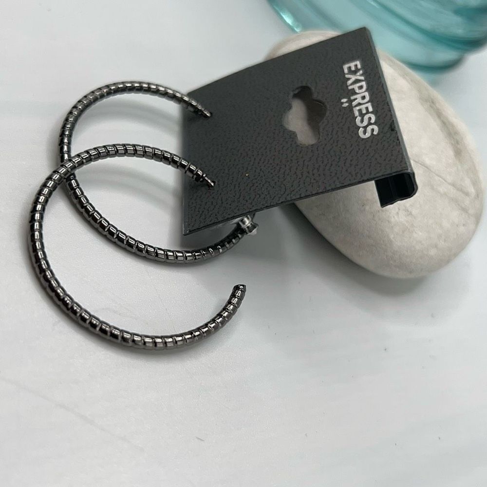 Express Hoop Earrings $16ea / 3 for $25 - Picture 5 of 6